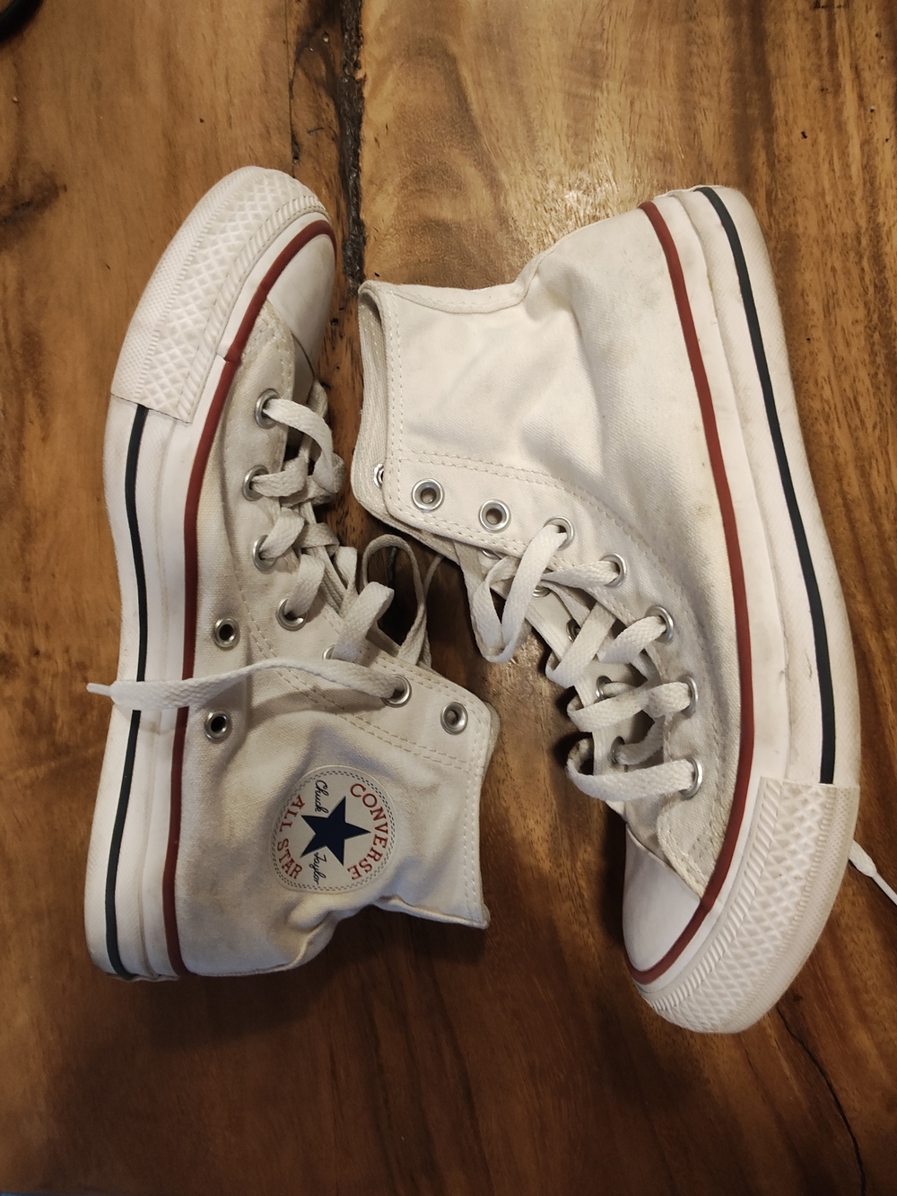 Converse' White High Top Sneakers